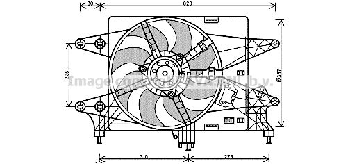 AVA QUALITY COOLING Tuuletin, moottorin jäähdytys FT7559